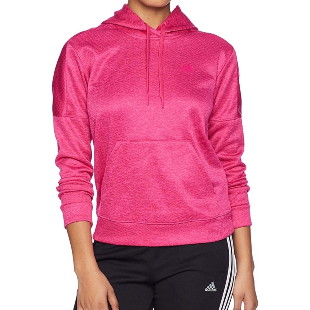 adidas Team Issue Pullover Hoodie Real Magenta